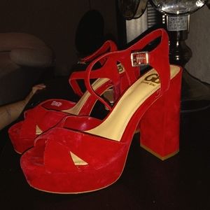 Gianni Bini Suede Block Heels